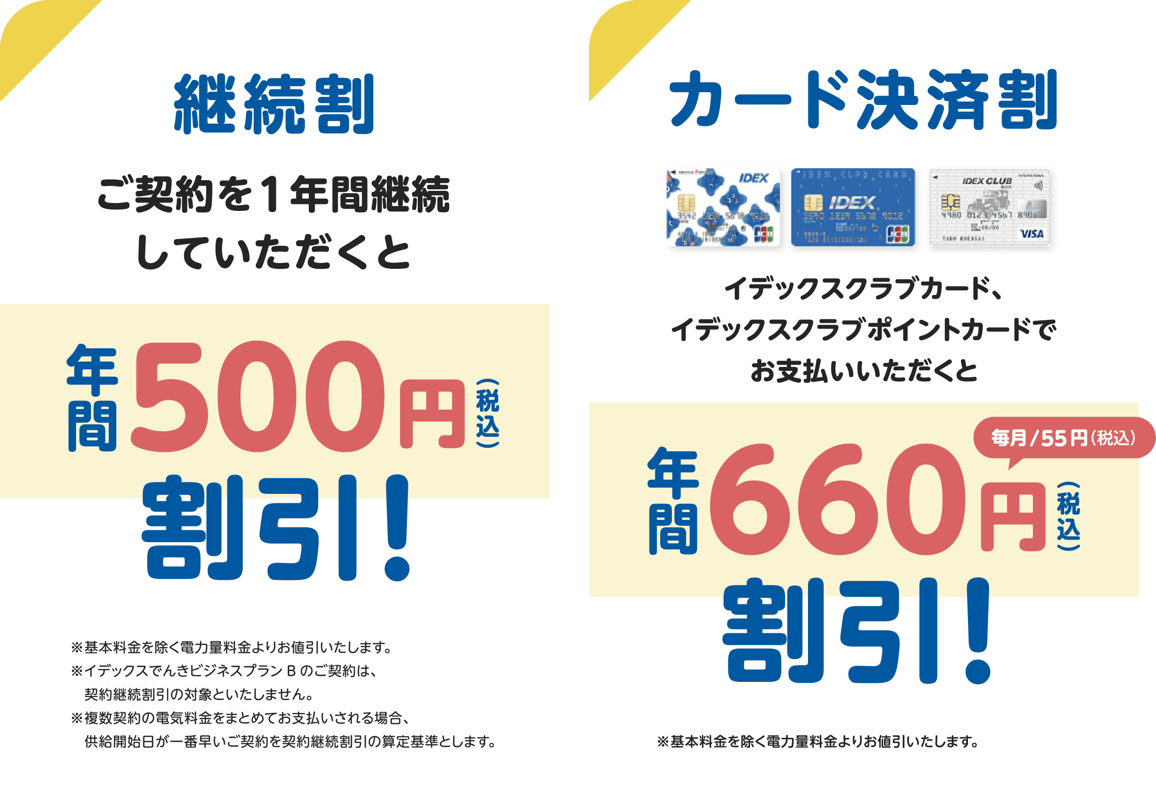 継続割 カード決済割