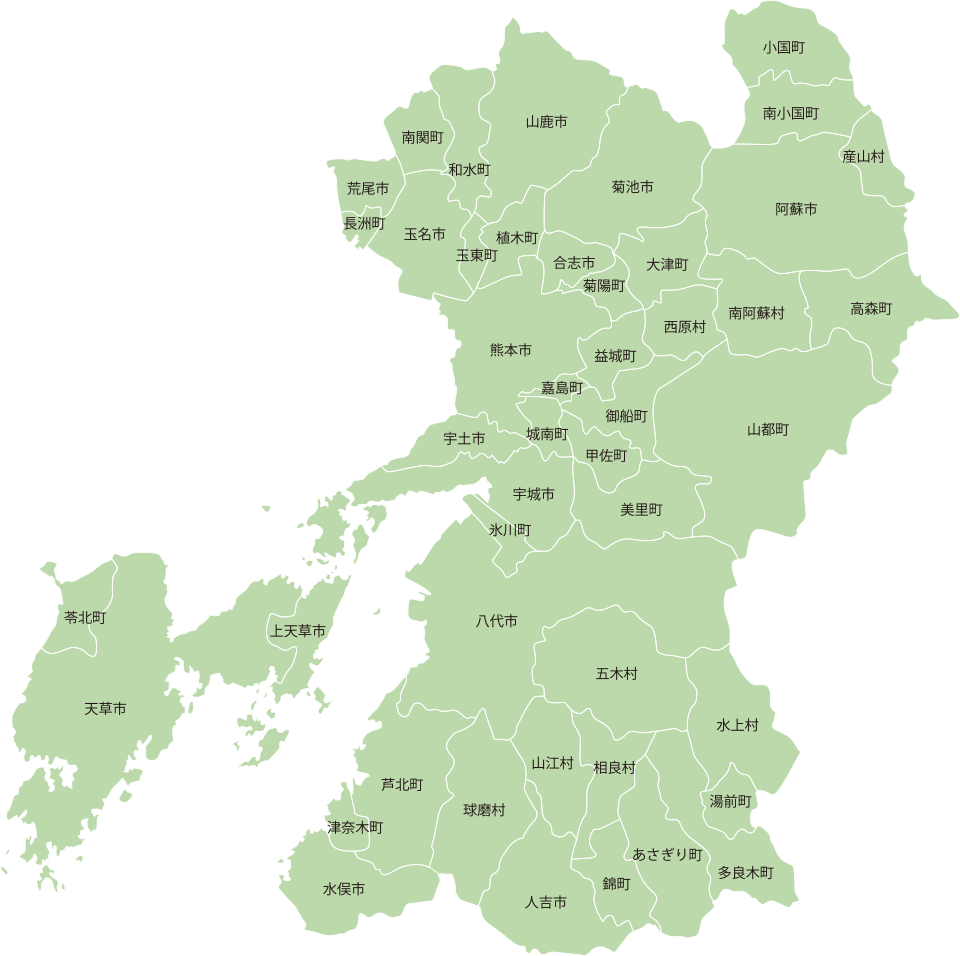 熊本県供給エリアマップ