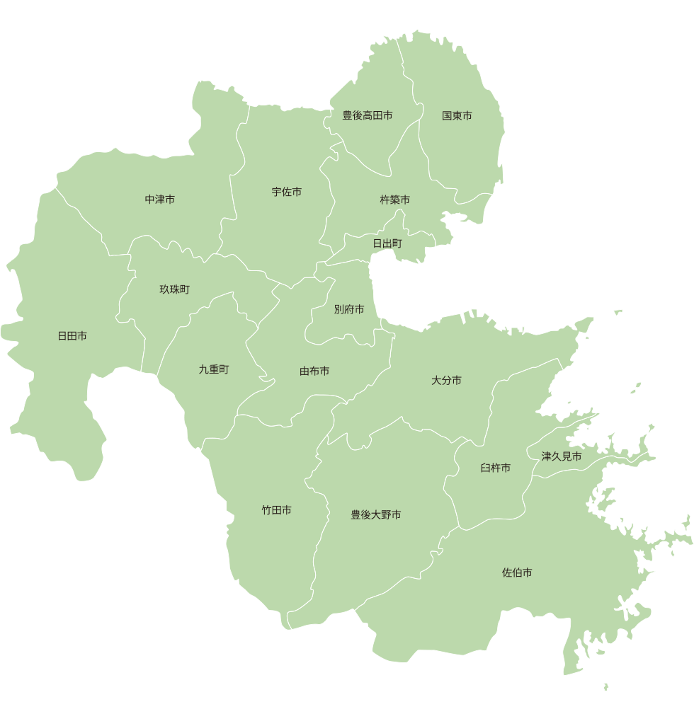 大分県供給エリアマップ